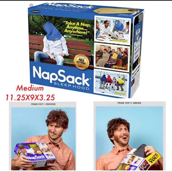 Prank Gift Box NapSack Medium Fake Gag Christmas Grad Father's Day - Picture 2 of 4